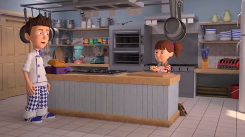Kuhar Štef - Krompirček in sirček, risanka za otroke